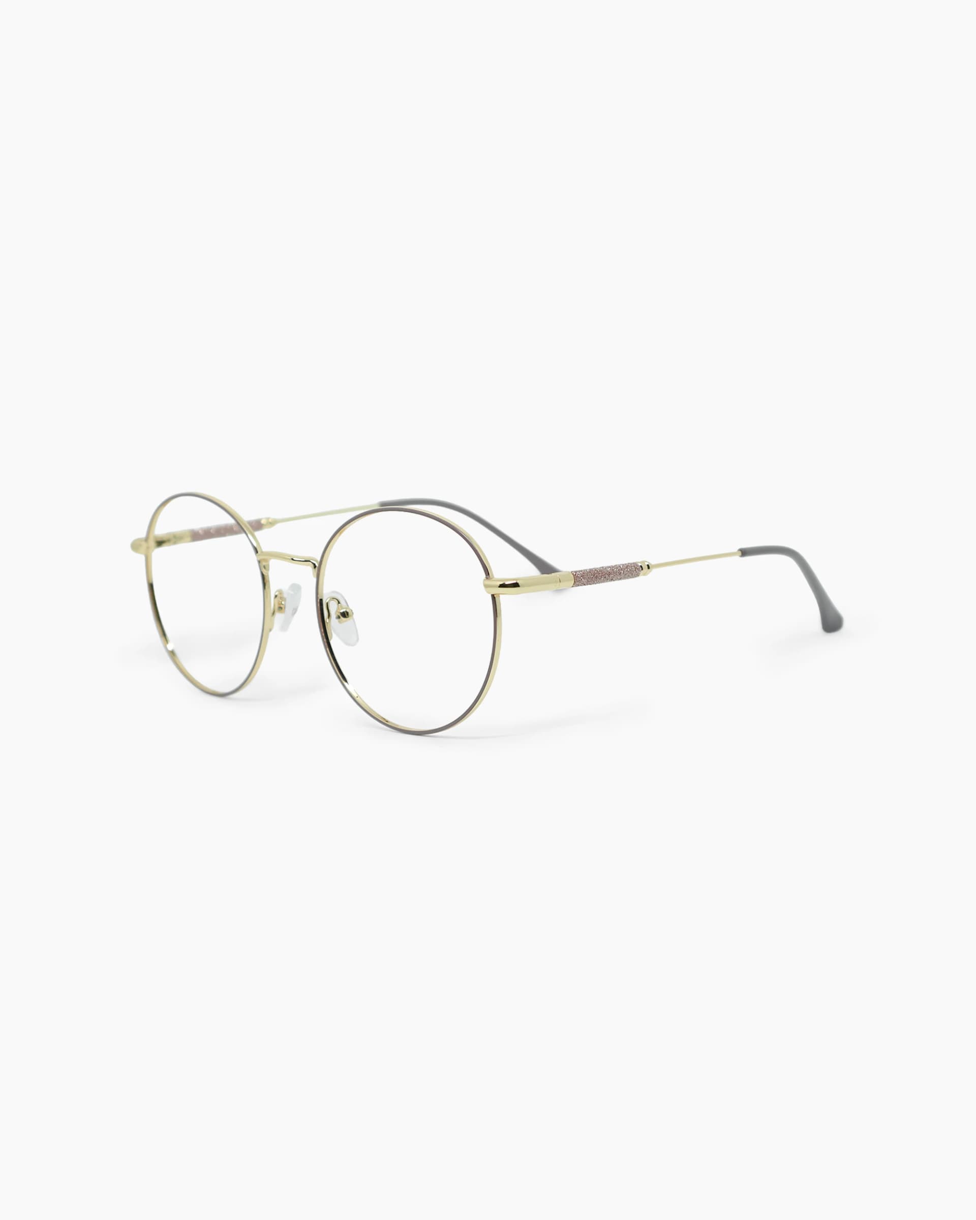 Óculos de grau Appia — Dourado, vista frontal