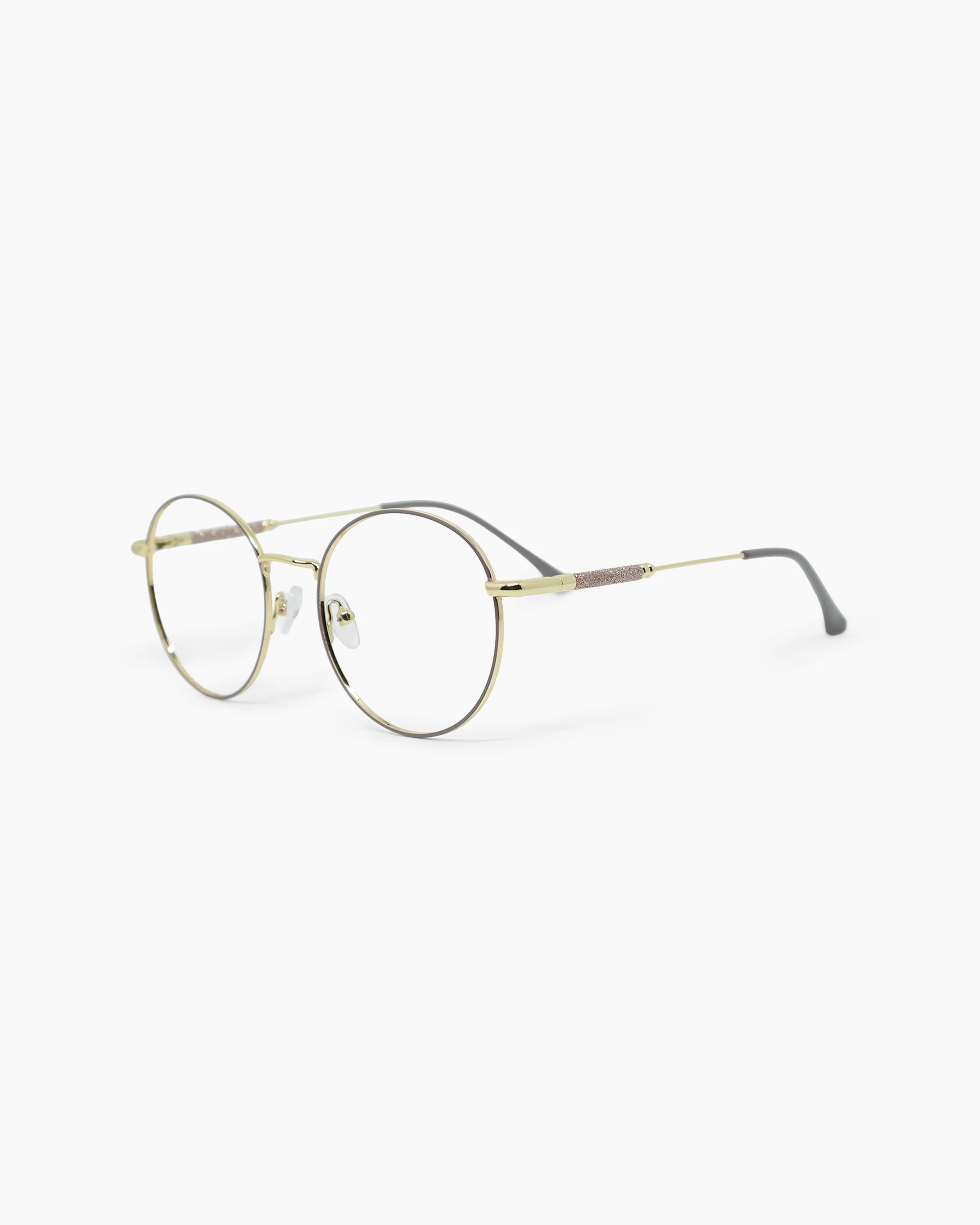Óculos de grau Appia — Dourado, vista frontal