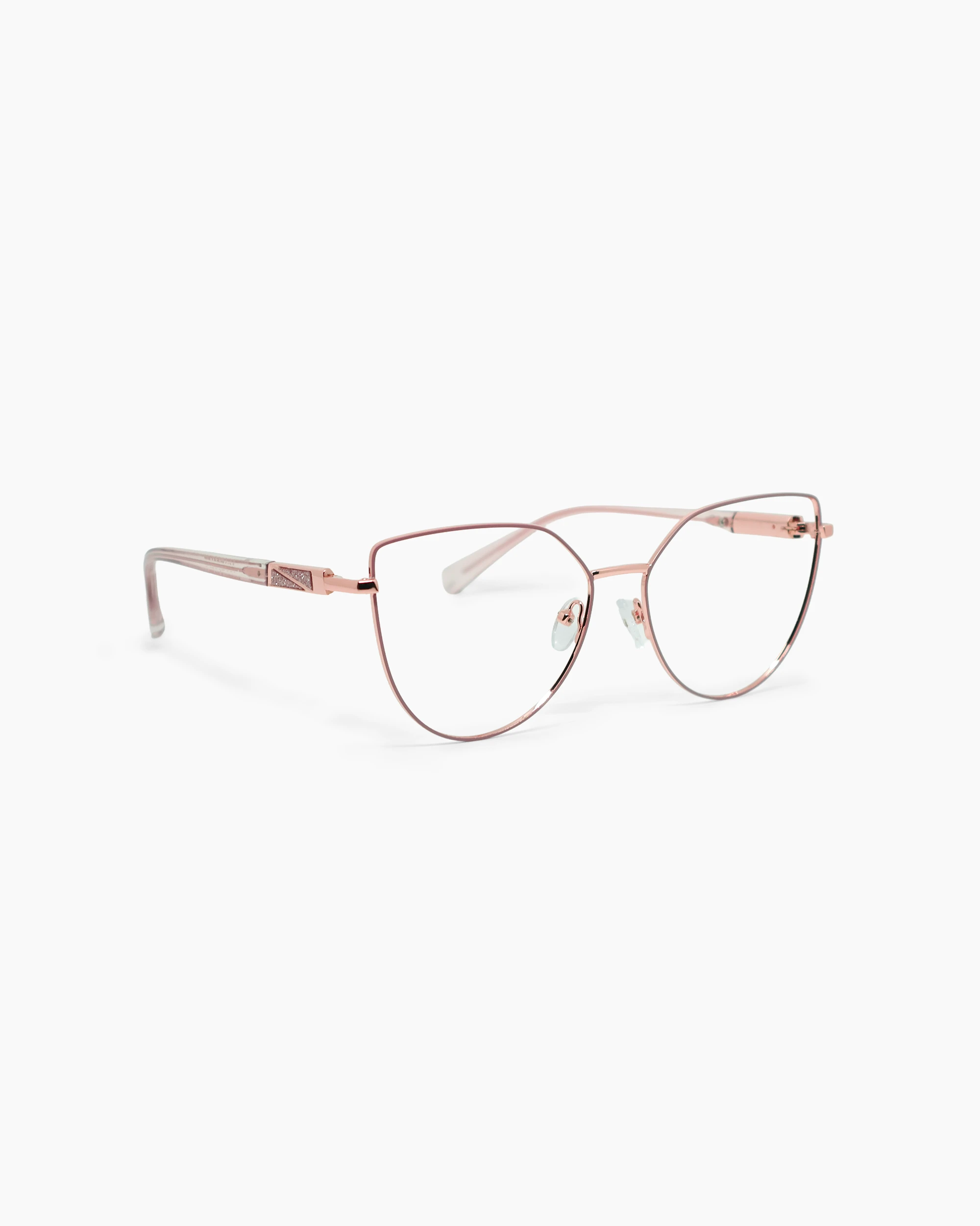 Óculos de grau Domiziana — Rosé, em perspectiva