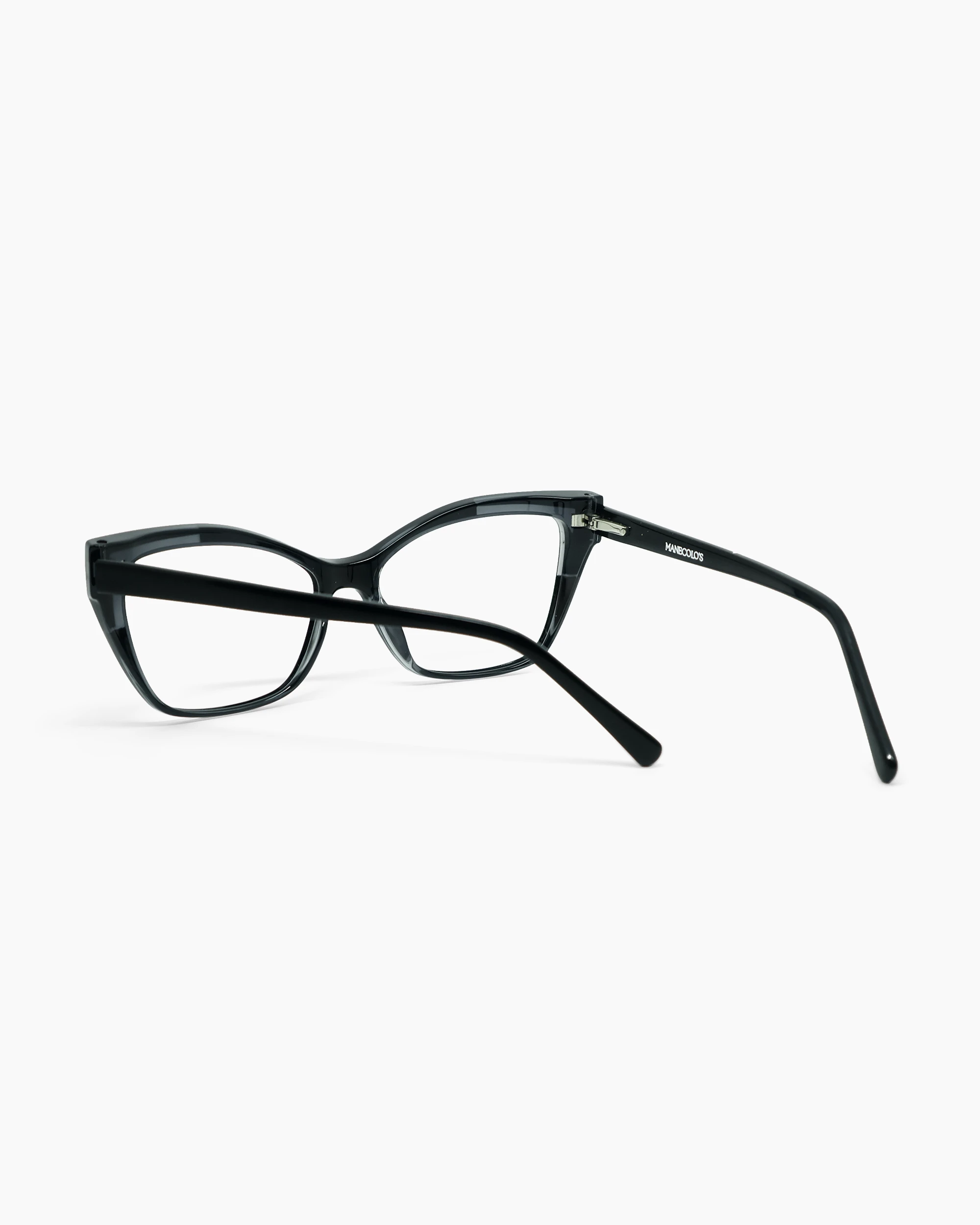 Óculos de grau Frattina — Preto e Cinza, em perspectiva